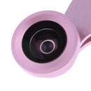 2 in 1 Camera Lens Kit Macro Lens Wide Angle Lens Clip on Universal Cell Phone Rose Gold