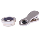 2 in 1 Camera Lens Kit Macro Lens Wide Angle Lens Clip on Universal Cell Phone Gold