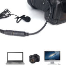 Dual-Headed Lavalier Lapel Clip-on Omnidirectional Condenser Microphone