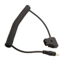 Coiled D-Tap Male to DC 5.5x2.5mm Cable for DSLR Power V-Mount Anton Battery