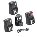 Wireless Remote Flash Trigger Camera Shutter Release + 3 Receiver for Canon 580EX II 580EX