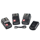 Wireless Remote Flash Trigger Camera Shutter Release + 3 Receiver for Canon 580EX II 580EX