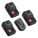 Wireless Remote Flash Trigger Camera Shutter Release + 3 Receiver for Canon 580EX II 580EX