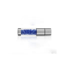 Crystal Jewelry USB 2.0 Flash Pen Drive Memory Stick Storage U Disk for Girls Blue 16GB