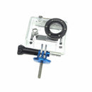 CNC Aluminum Alloy Tripod Adapter Mount w Screw Tool for GoPro Hero 3+/3/2/1 Blue