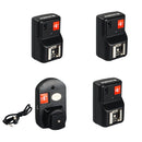 PT-04GY 4 CH Channels Wireless/Radio Flash Trigger+ 3 Receivers for Canon Nikon DSLR Camera