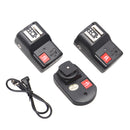 PT-04GY 4 Channels Wireless/Radio Flash Trigger +2 Receivers for Canon Nikon