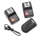 PT-04GY 4 Channels Wireless/Radio Flash Trigger +2 Receivers for Canon Nikon