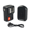 PT-04GY 4 CH Channels Wireless Remote Flash Trigger Transmitter Set w/ 1 Receivers for Canon 580EX II Pentax AF-540 FGZ