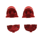 Custom Metal L1 R1 L2 R2 Mod Buttons for PS4 Replacement Controller Red