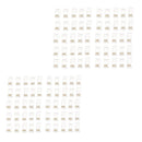 100 Pieces RJ45 Network Cable Modular Plug CAT5e 8P8C Gold Plated Ethernet Connector