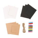10Pieces 3Inch Paper DIY Wall Picture Hanging Frame Album Rope Clips Set