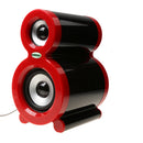 Surround Stereo Mini USB Speaker Computer Loudspeaker Voice Box for Laptop Red
