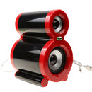 Surround Stereo Mini USB Speaker Computer Loudspeaker Voice Box for Laptop Red