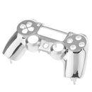 Plastic Case Skin Grip Cover Protector for PS4 Games Playstation Controller Silver