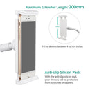 360 Rotating Desktop Stand Lazy Bed Tablet Holder Mount for Smartphone iPad Gray 90cm