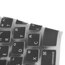 Korean / English Silicone Keyboard SKin Cover Guard Film Protector for Macbook Pro 13'' 15'' Black