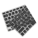 Korean / English Silicone Keyboard SKin Cover Guard Film Protector for Macbook Pro 13'' 15'' Black