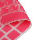 Korean / English Silicone Keyboard SKin Cover Guard Film Protector for Macbook Pro 13'' 15'' Red