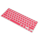 Korean / English Silicone Keyboard SKin Cover Guard Film Protector for Macbook Pro 13'' 15'' Red