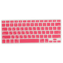 Korean / English Silicone Keyboard SKin Cover Guard Film Protector for Macbook Pro 13'' 15'' Red