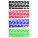 Korean / English Silicone Keyboard SKin Cover Guard Film Protector for Macbook Pro 13'' 15'' Red