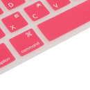 Korean / English Silicone Keyboard SKin Cover Guard Film Protector for Macbook Pro 13'' 15'' Red
