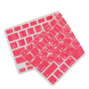 Korean / English Silicone Keyboard SKin Cover Guard Film Protector for Macbook Pro 13'' 15'' Red