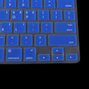 Korean / English Silicone Keyboard SKin Cover Guard Film Protector for Macbook Pro 13'' 15'' Blue