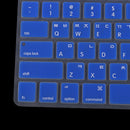 Korean / English Silicone Keyboard SKin Cover Guard Film Protector for Macbook Pro 13'' 15'' Blue