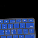 Korean / English Silicone Keyboard SKin Cover Guard Film Protector for Macbook Pro 13'' 15'' Blue