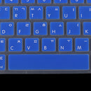 Korean / English Silicone Keyboard SKin Cover Guard Film Protector for Macbook Pro 13'' 15'' Blue