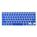 Korean / English Silicone Keyboard SKin Cover Guard Film Protector for Macbook Pro 13'' 15'' Blue