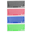 Korean / English Silicone Keyboard SKin Cover Guard Film Protector for Macbook Pro 13'' 15'' Blue