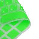 Korean / English Silicone Keyboard SKin Cover Guard Film Protector for Macbook Pro 13'' 15'' Green