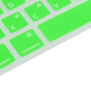 Korean / English Silicone Keyboard SKin Cover Guard Film Protector for Macbook Pro 13'' 15'' Green