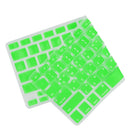 Korean / English Silicone Keyboard SKin Cover Guard Film Protector for Macbook Pro 13'' 15'' Green