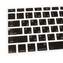 Russian-english Thin Keyboard Protector Decal Skin For For MacBook 13inch Black