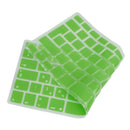 Russian-english Silicone Keyboard Skin Cover Sticker For Computers Green