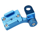 Blue Rotatable Mount Holder Adapter Moto Motorbike Clip Support Bracket for Gopro