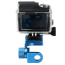 Blue Rotatable Mount Holder Adapter Moto Motorbike Clip Support Bracket for Gopro