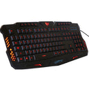 Ergonomic Backlit Gaming Keyboard with Adjustable Color USB Wired Computer