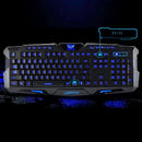 Ergonomic Backlit Gaming Keyboard with Adjustable Color USB Wired Computer