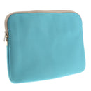 Protective Adjustable Zipper Laptop Notebook Tablet Carry Sleeve Case Cover Blue 15Inch