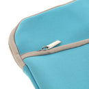Protective Adjustable Zipper Laptop Notebook Tablet Carry Sleeve Case Cover Blue 15Inch