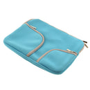 Protective Adjustable Zipper Laptop Notebook Tablet Carry Sleeve Case Cover Blue 15Inch