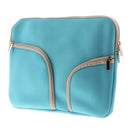 Protective Adjustable Zipper Laptop Notebook Tablet Carry Sleeve Case Cover Blue 15Inch