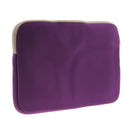 Protective Adjustable Zipper Laptop Notebook Tablet Carry Sleeve Case Cover Purple 15Inch