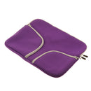 Protective Adjustable Zipper Laptop Notebook Tablet Carry Sleeve Case Cover Purple 15Inch
