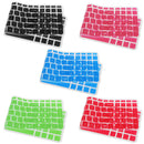 Rubber Keyboard SKin Cover Guard Film Protector for HP Pavilion 15inch Clear&Black